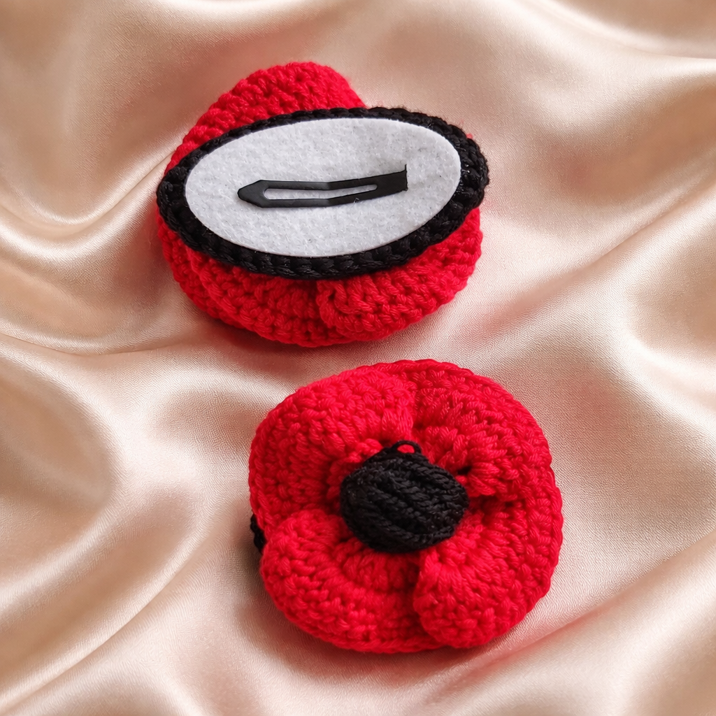 Mini Barrettes Coquelicots – Enfant (5 cm)