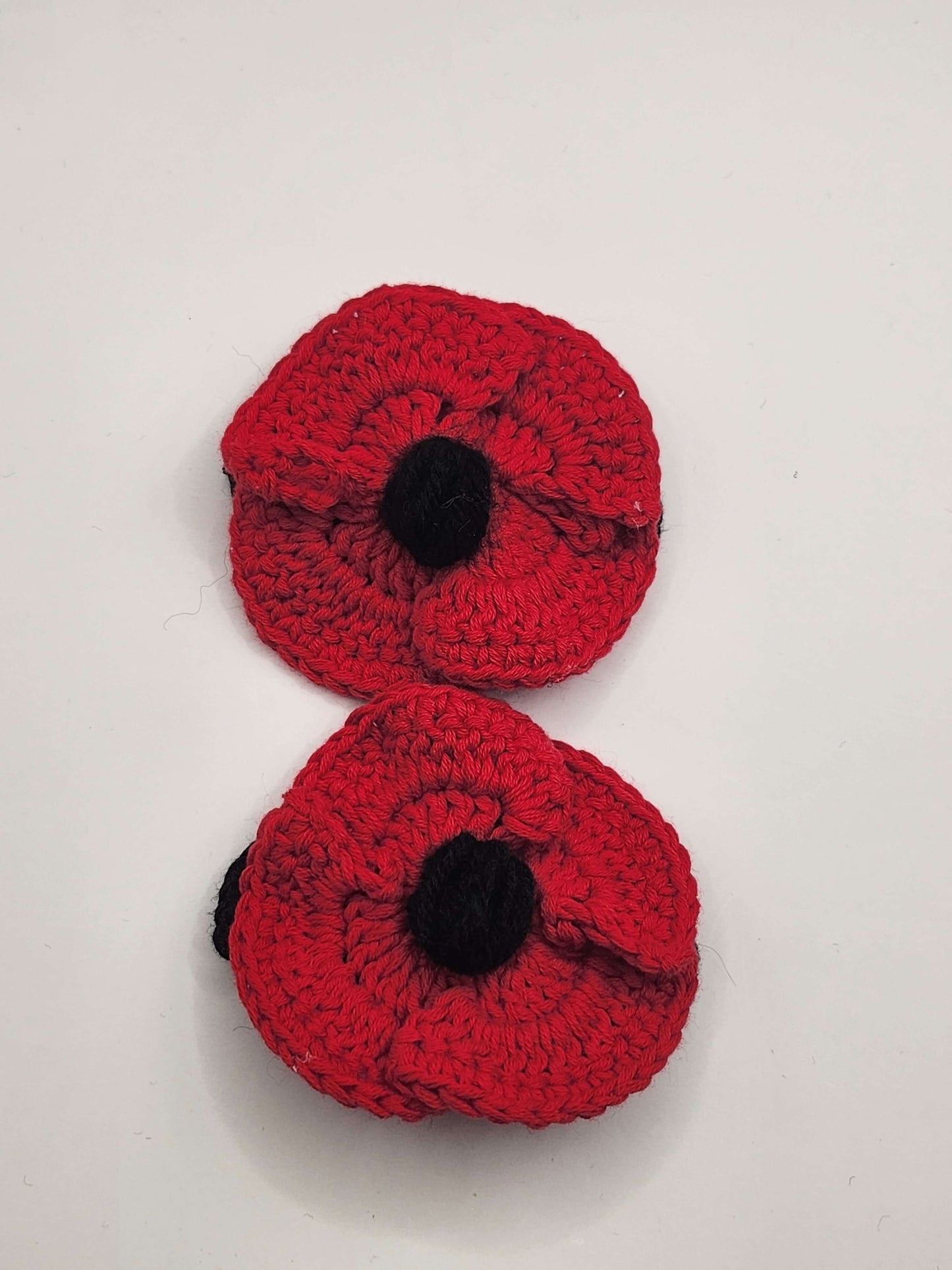 Barrette Coquelicots au Crochet - Fait main